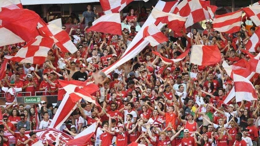 9º lugar: Internacional - porcentagem de brasileiros que declararam torcida ao Colorado em 2022: 2,9%.