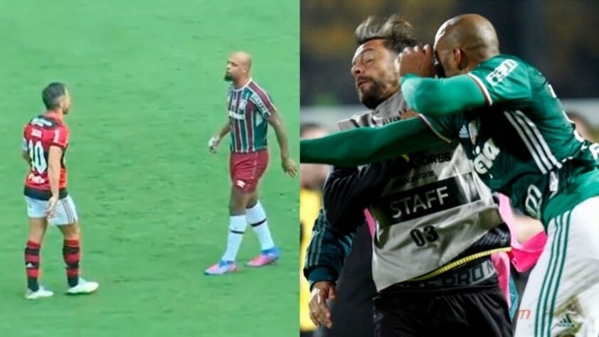 Na vitória do Fluminense por 1 a 0 sobre o Flamengo no último domingo (6), em partida válida pelo Campeonato Carioca, os holofotes se voltaram para Felipe Melo. O "pitbull" jogou bem e, além disso, teve uma discussão inusitada com Diego. Ele disparou para o meia do Mengão: 'você é meu vice', em referência ao título da Libertadores do Palmeiras, o qual foi conquistado em cima do Flamengo e contou com a presença de Melo. Com mais essa "treta" para a coleção, o L! reuniu outras confusões que o volante se envolveu: confira!