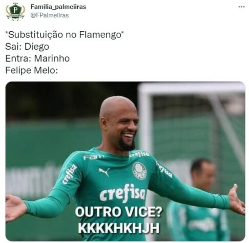 Discussão entre Felipe Melo e Diego Ribas no Fla-Flu rendeu memes nas redes sociais.