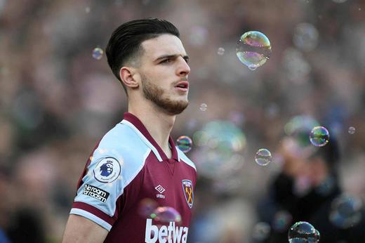 88º - Declan Rice (volante) - West Ham-ING