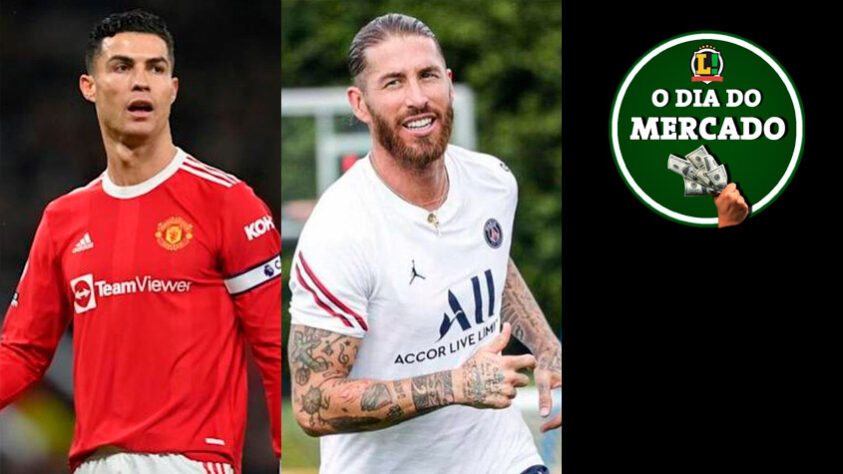 Cristiano Ronaldo segue com o futuro indefinido no Manchester United. Sergio Ramos atrai o interesse de clube da MLS. Vítor Pereira convida Oscar para defender o Corinthians. Tudo isso e muito mais no Dia do Mercado de segunda-feira.