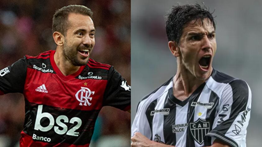 Nacho Fernández (Atlético-MG) x Everton Ribeiro (Flamengo) 