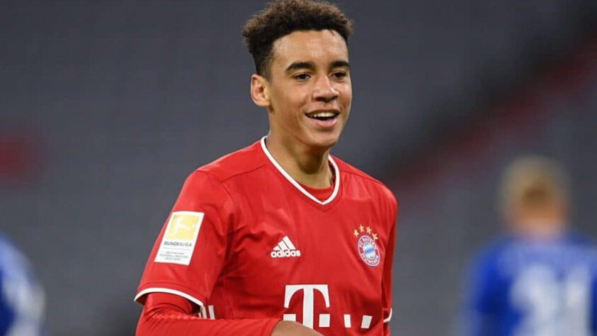 Jamal Musiala - meia - alemão - 19 anos - Bayern de Munique - valor de mercado: 65 milhões de euros (R$ 341,9 milhões)