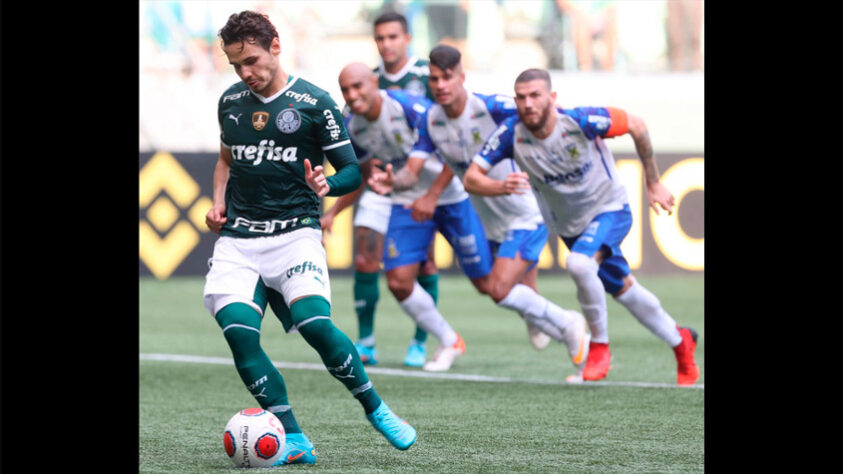 Com a equipe titular em campo, o Palmeiras venceu o Santo André por 1 a 0 e manteve o 100% de aproveitamento no Paulistão. O duelo aconteceu no Allianz Parque, em São Paulo, na tarde deste sábado (19). Raphael Veiga segue implacável nas penalidades e se destacou. Veja todas as atuações. (por Julia Mazarin)