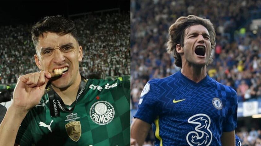 Joaquín Piquerez (Palmeiras) x Marcos Alonso (Chelsea)