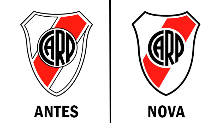 Antes de apresentar o resultado do designer brasileiro Lucas Carvalho, mostramos como ficou o novo escudo do River Plate. Curtiram as mudanças?