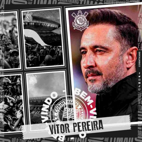 FECHADO - Após 17 anos, o Corinthians volta a ter um técnico estrangeiro. Na manhã de quarta-feira (23), o clube anunciou a contratação de Vítor Pereira, treinador português de 53 anos que estava livre no mercado desde dezembro de 2021, após deixar o Fenerbahçe, da Turquia. O contrato será válido até 31 de dezembro de 2022.