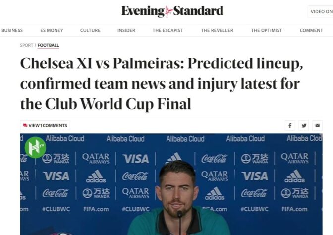 O jornal inglês "Evening Standard" deu informações sobre a possível escalação do Chelsea e falou da ida de Tomas Tuchel à Abu Dhabi.