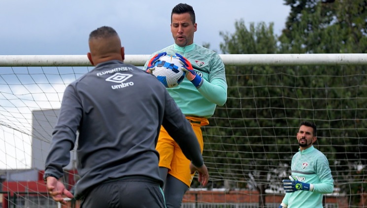 Treino do Fluminense em Bogotá