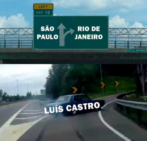 Mudança de rumo de Luís Castro: em memes, botafoguenses provocam o Corinthians e relembram contratação de Seedorf.