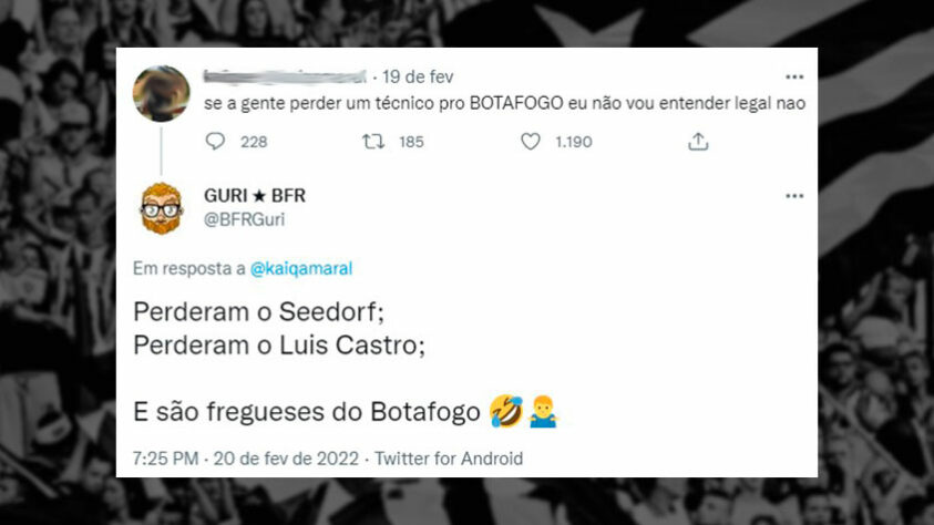 Mudança de rumo de Luís Castro: em memes, botafoguenses provocam o Corinthians e relembram contratação de Seedorf.