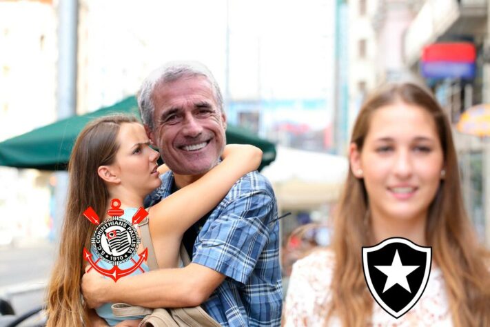 Mudança de rumo de Luís Castro: em memes, botafoguenses provocam o Corinthians e relembram contratação de Seedorf.