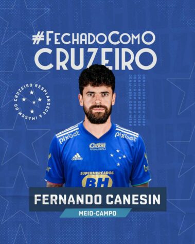 FECHADO! - O Cruzeiro anunciou a chegada do meio-campista Fernando Canesin, que estava no Athletico-PR desde 2020.