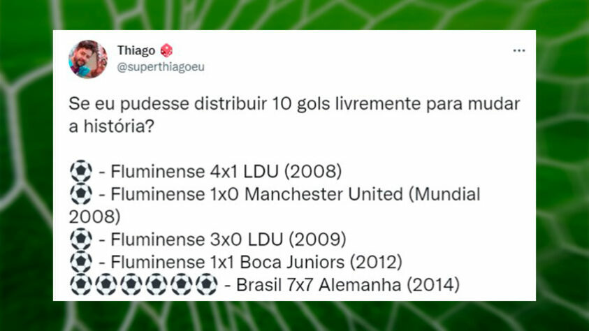 Torcedores respondem brincadeira e acrescentam gols em partidas históricas.