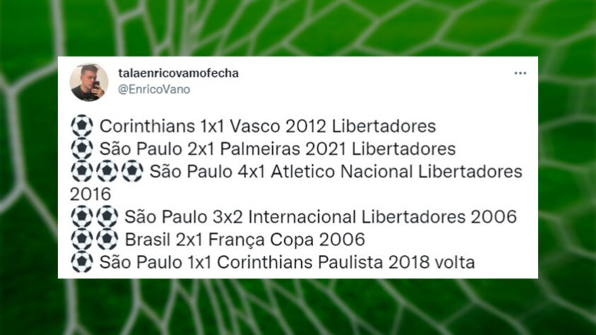 Torcedores respondem brincadeira e acrescentam gols em partidas históricas.