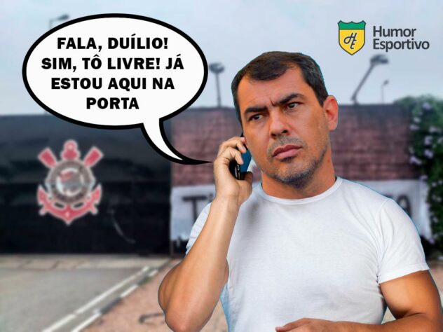 De volta ao Corinthians? Torcedores brincam com demissão de Fábio Carille do Santos.