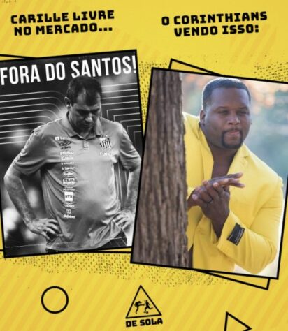 De volta ao Corinthians? Torcedores brincam com demissão de Fábio Carille do Santos.