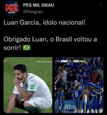 Zagueiro Luan acaba virando meme após pênalti e expulsão na final do Mundial de Clubes.