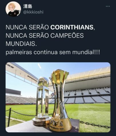 Palmeiras sofre com memes de torcedores do Corinthians após vice no Mundial de Clubes.