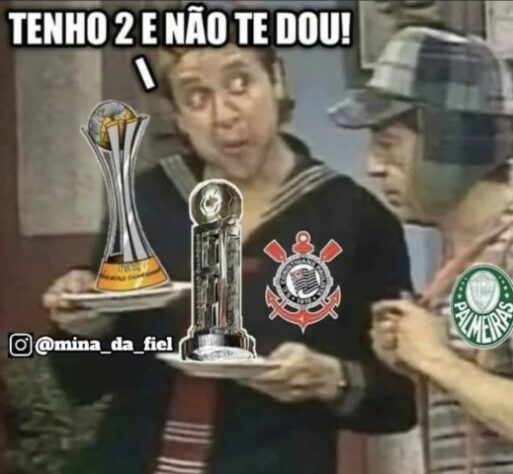 Palmeiras sofre com memes de torcedores do Corinthians após vice no Mundial de Clubes.