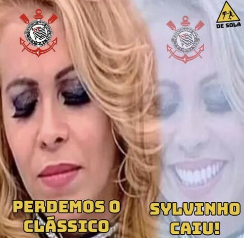 Queda de Sylvinho rendeu memes e fez a alegria dos torcedores do Corinthians nas redes sociais.