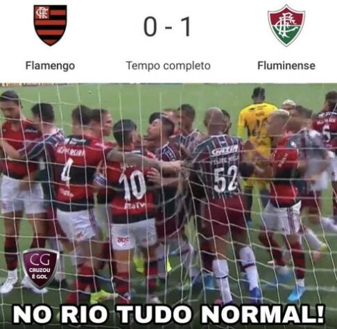 Os melhores memes da vitória do Fluminense sobre o Flamengo pela 4ª rodada do Cariocão 2022.