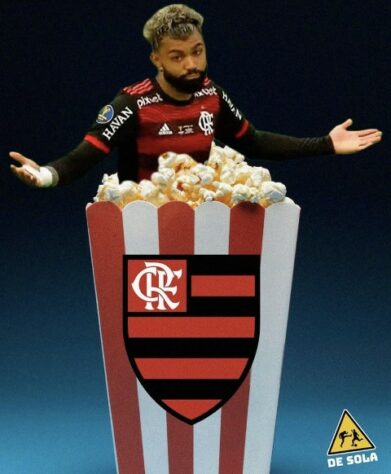 Gabigol não escapou das zoações após derrota do Flamengo, nos pênaltis, para o Atlético-MG.