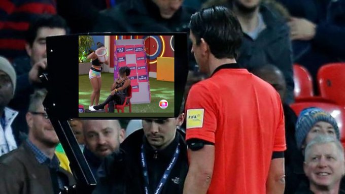 Noite de 'Jogo da Discórdia' no BBB gera memes com futebol; fãs do programa brincam com análise do VAR e expulsão de Maria.