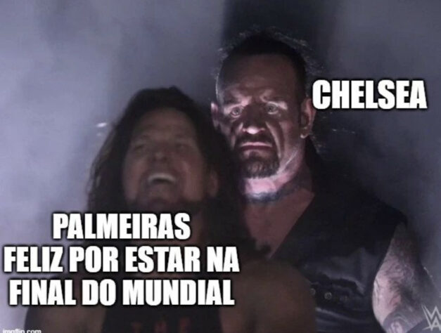 Será que é o fim? Torcedores brincam com possibilidade de título do Palmeiras no Mundial de Clubes.