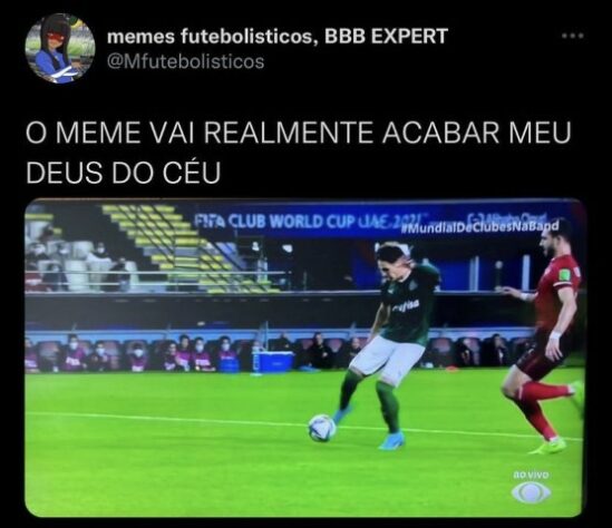 Será que é o fim? Torcedores brincam com possibilidade de título do Palmeiras no Mundial de Clubes.