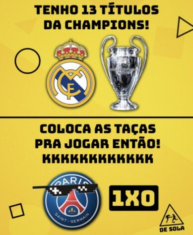 Champions League: os memes de PSG 1 x 0 Real Madrid