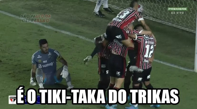 Campeonato Paulista: os melhores memes de Santos 0 x 3 São Paulo.