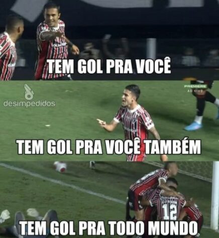 Campeonato Paulista: os melhores memes de Santos 0 x 3 São Paulo.