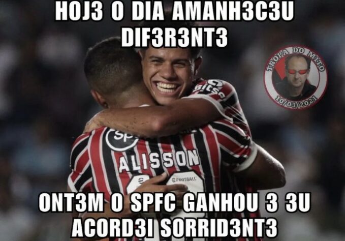 Campeonato Paulista: os melhores memes de Santos 0 x 3 São Paulo.