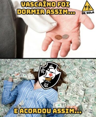 Vasco da Grana? Anúncio de acordo entre clube carioca e 777 Partners rendeu memes nas redes sociais.