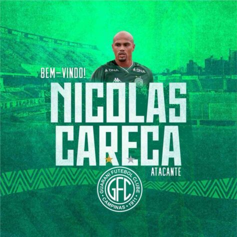 FECHADO - O Guarani acertou a chegada do atacante Nicolas Careca, que fica no clube por empréstimo vindo do CRB até o fim de 2022.