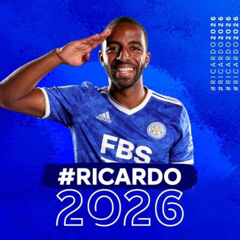 FECHADO - O Leicester renovou com o lateral-direito Ricardo Pereira até junho de 2026, após boas temporadas do atleta com a camisa do clube.