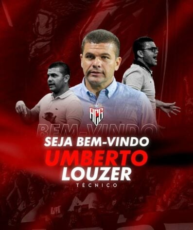 FECHADO - O Atlético-GO anunciou a contratação do técnico Umberto Louzer até o final de 2022.