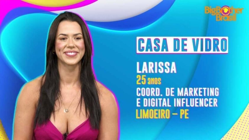 Larissa (já eliminada do BBB): torcedora do Sport.
