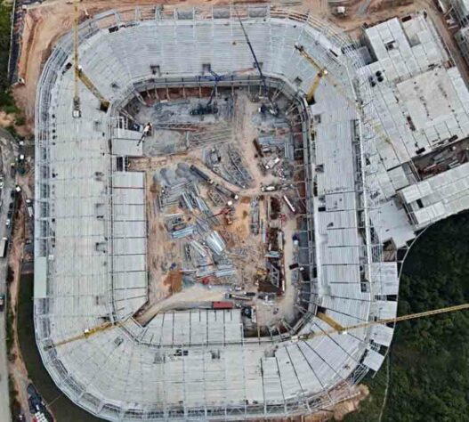 GALERIA: Veja como estão as obras do novo estádio do Atlético Mineiro