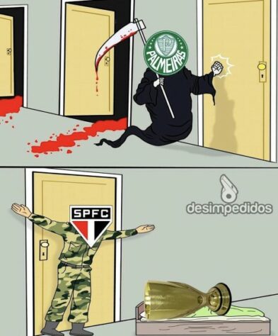 Os melhores memes de São Paulo 3 x 1 Palmeiras pela final do Paulistão.