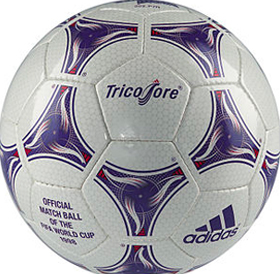 Nome da bola: Tricolore. Edição: Copa de 1998
