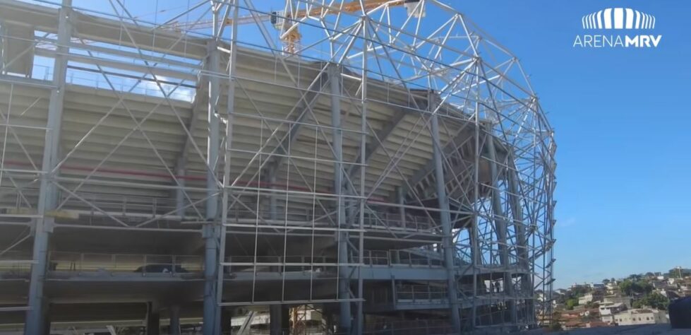 GALERIA: Veja como estão as obras do novo estádio do Atlético Mineiro