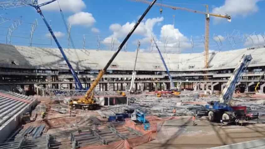 GALERIA: Veja como estão as obras do novo estádio do Atlético Mineiro