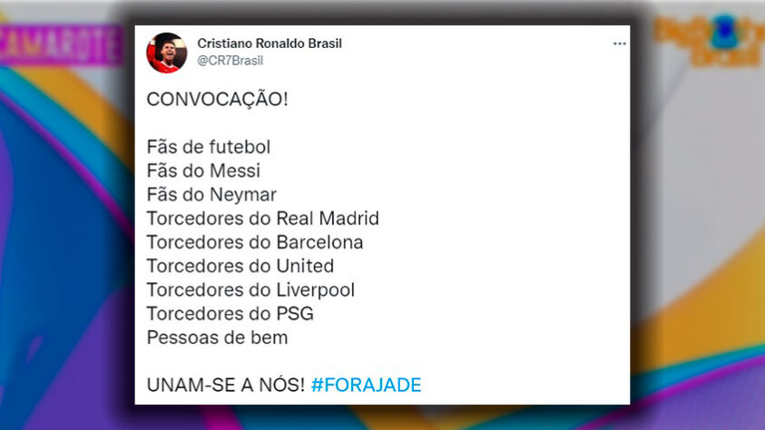 Paredão de milhões: perfis de futebol declaram apoio a Arthur Aguiar e pedem saída de Jade Picon.