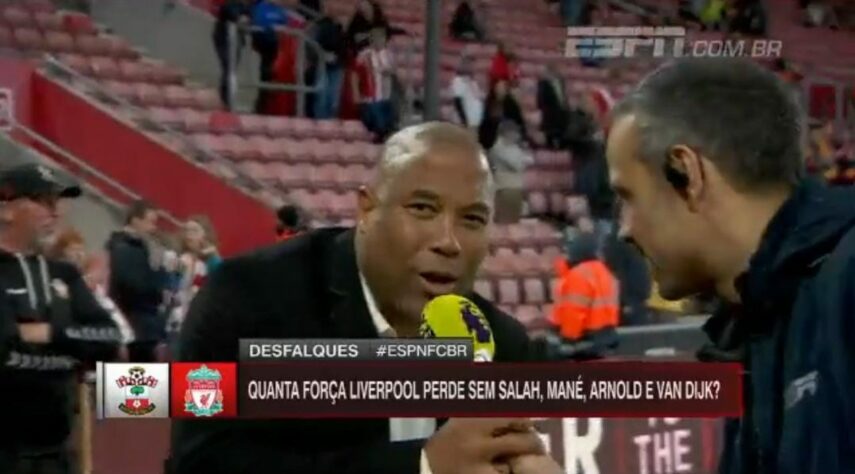 Ídolo do Liverpool, John Barnes surpreendeu em transmissão da ESPN, antes da partida entre Southampton e os Reds, em maio de 2022. O ex-jogador gritou "Força, São Paulo" para a câmera e depois reforçou o mesmo grito no microfone do repórter João Castelo Branco.