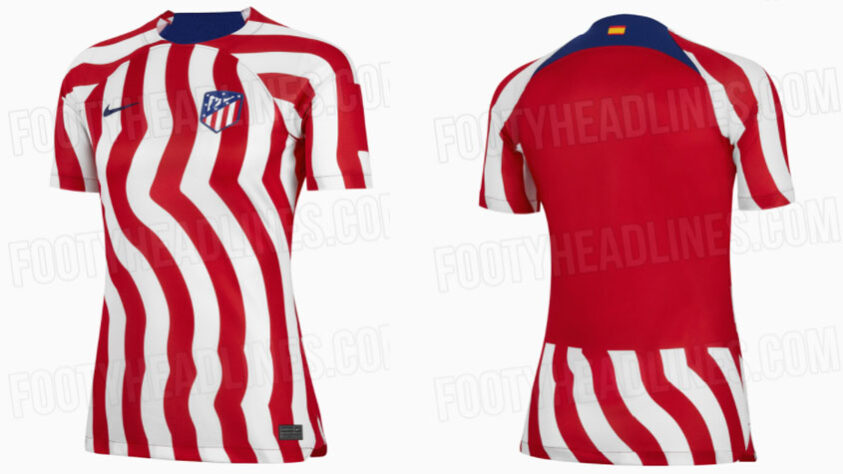Suposta camisa 1 do Atlético de Madrid para a temporada seguinte.