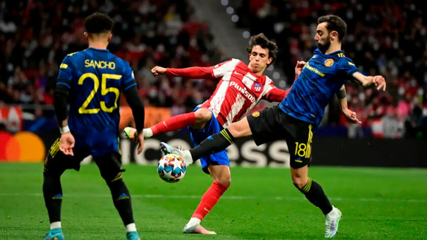 Outro confronto aberto é entre Manchester United e Atlético de Madrid. Com gols de Elanga e João Félix, os Red Devils e os Colchoneros empataram em 1 a 1 e vão à Inglaterra precisando vencer para evitar os pênaltis.