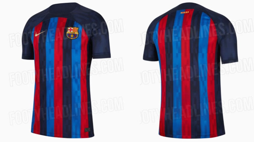 Camisa 1 do Barcelona para a temporada temporada 2022/2023