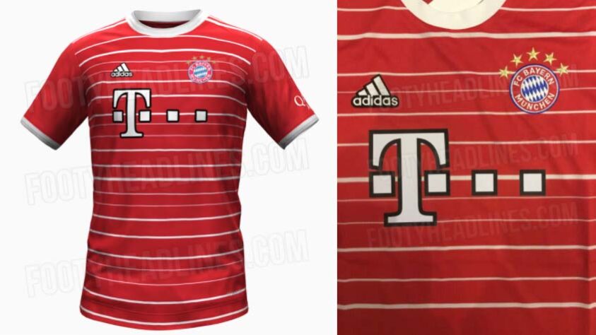 A camisa 1 do Bayern de Munique para 22/23.